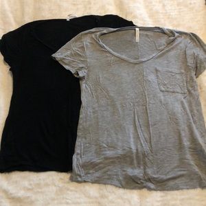 Black and Grey plain T-shirts